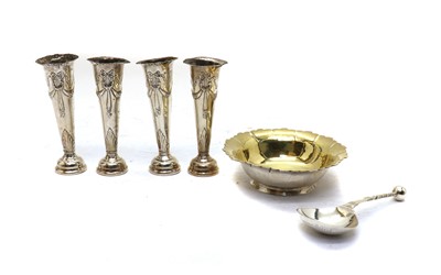 Lot 43 - A Victorian silver Christening bowl and spoon