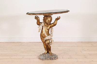 Lot 386 - A painted occasional table