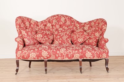 Lot 588 - A button-back settee