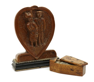 Lot 248 - A Prisoner of War erotic novelty memento mori coffin