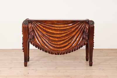 Lot 327 - A burr wood console table after a design by Charles Tatham