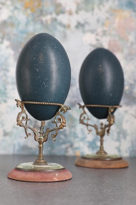 Lot 1 - A pair of emu eggs