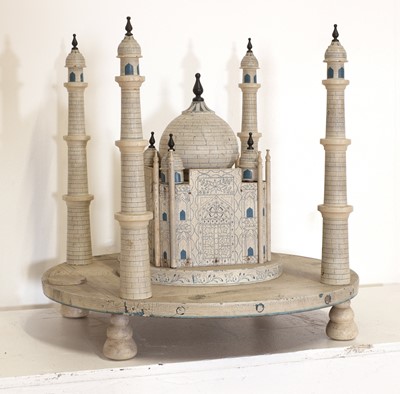 Lot 7 - A folk art architectural model of the Taj Mahal