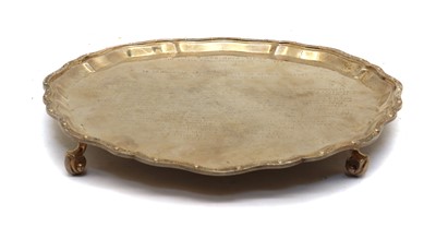 Lot 58 - A Scottish silver salver