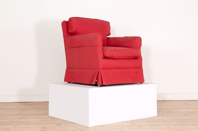 Lot 14 - An upholstered armchair by Howard & Sons