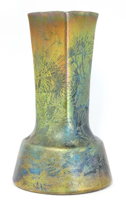 Lot 18 - A Clément Massier 'Golfe Juan' iridescent lustre vase