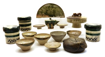 Lot 147 - A Japanese stem bowl and cover