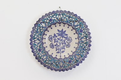 Lot 128 - A Multan glazed stoneware dish