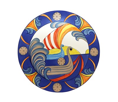 Lot 70 - A limited edition Poole pottery charger