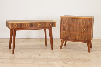 Lot 278 - A 'Cumbrae' walnut and sycamore dressing table