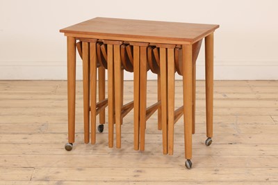 Lot 279 - A Danish mid-century 'Model 312' teak nest of tables