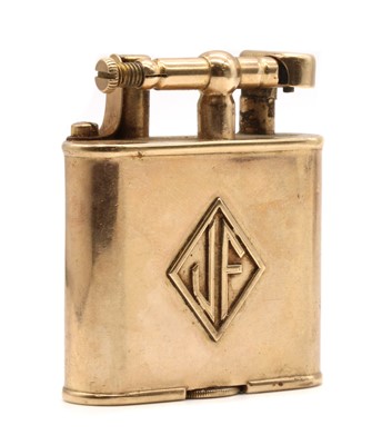 Lot 61 - An Art Deco 9ct gold Dunhill lighter