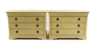 Lot 417 - A pair of Grange Louis Phillipe style commodes