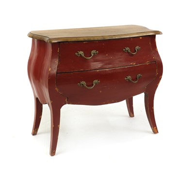 Lot 439 - A Louis XV style bombe commode