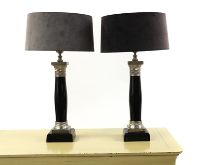 Lot 443 - A pair of And So To Bed table lamps