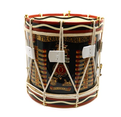 Lot 161 - A Regimental drum for '1st Battalion The Queen's Royal Regiment'