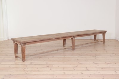 Lot 290 - A bleached rosewood gallery bench