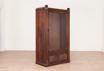 Lot 295 - A strung rosewood display cabinet