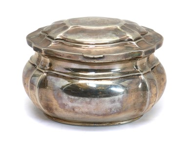 Lot 21 - A German silver sugar box