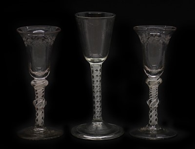 Lot 120 - An 18th century wine glass