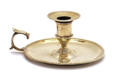 Lot 33 - An early George III silver chamberstick