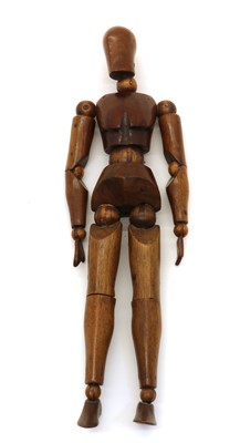 Lot 283 - A beechwood artist's lay figure