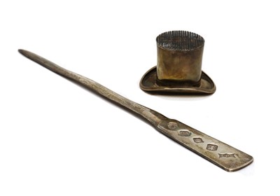 Lot 122 - A modern silver letter opener