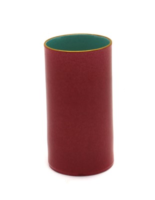 Lot 124 - A Chinese ruby-glazed brush pot