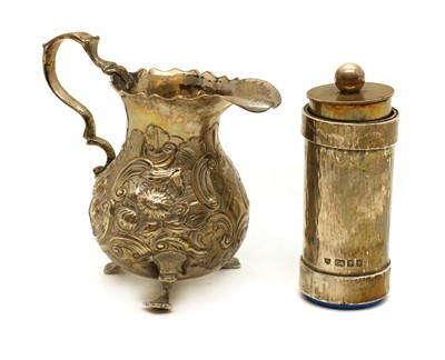 Lot 123 - A silver sweetener dispenser