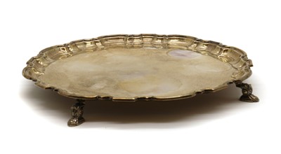 Lot 28 - A silver salver
