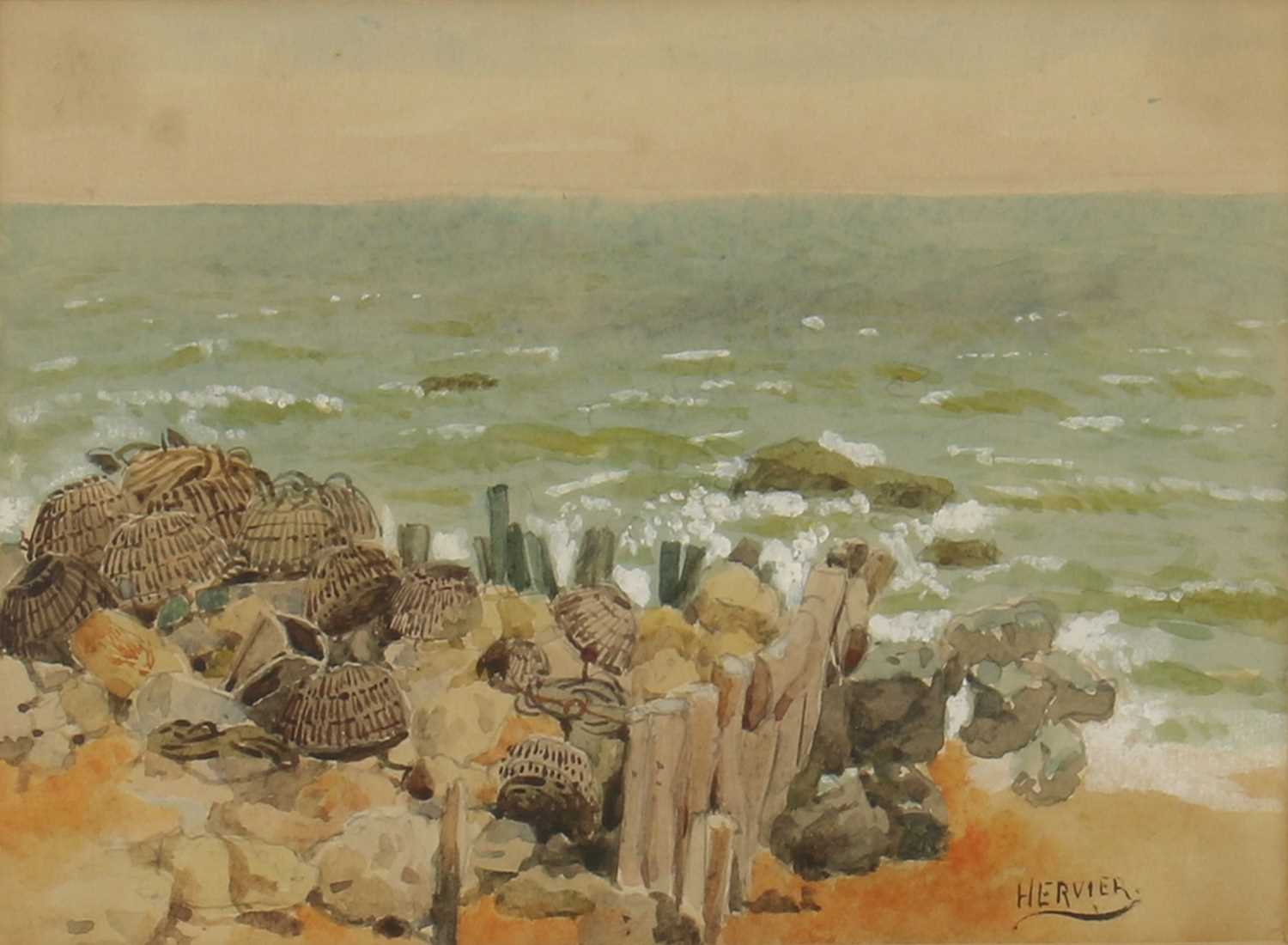 Lot 371 - Louis Adolphe Hervier (French, 1818-1879)