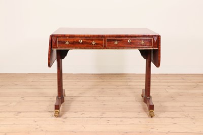 Lot 368 - A Regency Gonçalo alves sofa table, attributed to Gillows of Lancaster