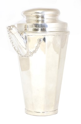 Lot 173 - A Joseph Heinrichs silver-plated cocktail shaker