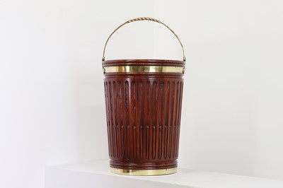 Lot 360 - A George III-style mahogany peat bucket