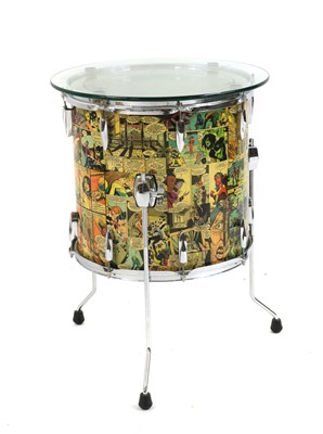 Lot 451 - A drum table
