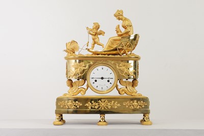 Lot 279 - An Empire ormolu clock