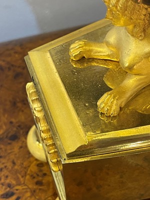 Lot 279 - An Empire ormolu clock
