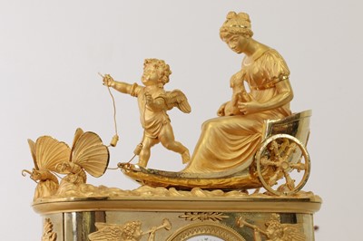 Lot 279 - An Empire ormolu clock