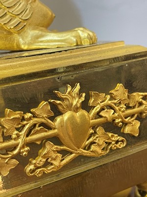 Lot 279 - An Empire ormolu clock