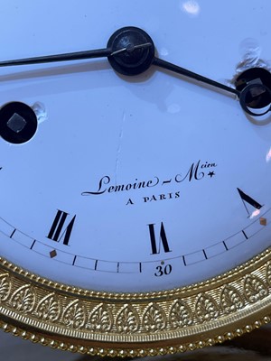 Lot 279 - An Empire ormolu clock
