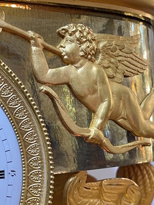 Lot 279 - An Empire ormolu clock