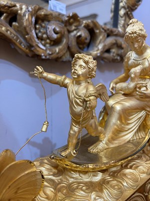 Lot 279 - An Empire ormolu clock