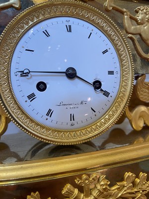 Lot 279 - An Empire ormolu clock