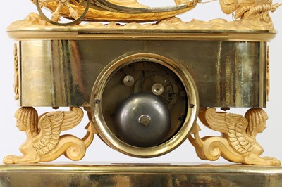 Lot 279 - An Empire ormolu clock