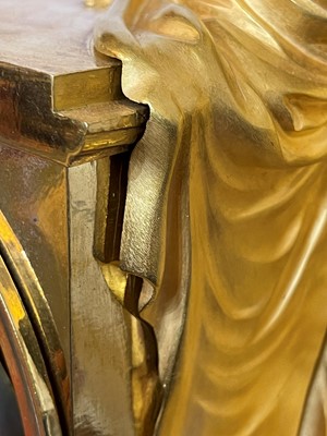 Lot 278 - A rare Empire ormolu mantel clock