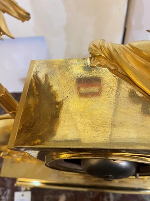 Lot 278 - A rare Empire ormolu mantel clock