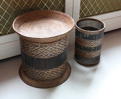 Lot 434 - A modern wicker occasional table