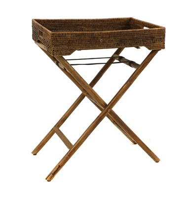 Lot 435 - A modern wicker butler's tray