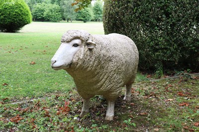 Lot 455 - A pair of composition Merino sheep