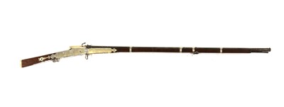 Lot 62 - A 36 bore Indian Matchlock Torador rifle